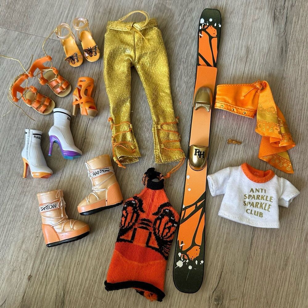 Rainbow High Orange Marigold Gold Clothing & Accessories